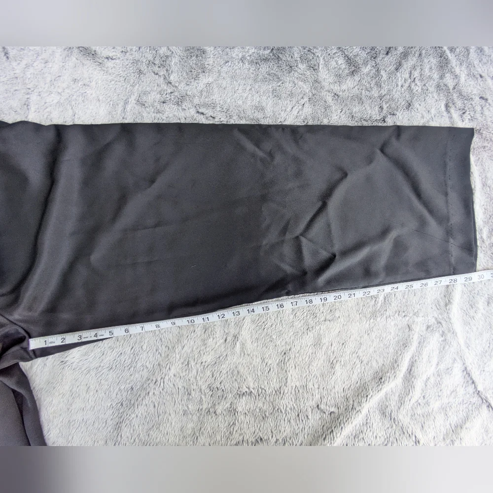 Vintage Harve Benard Wide Leg Satin Drawstring Pants Size‎ 14 Black